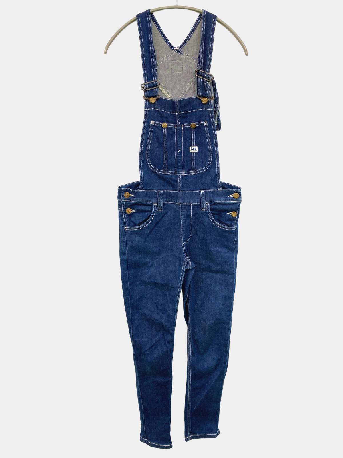 【中古】Lee リー つなぎ/オールインワン M ネイビー レディース
