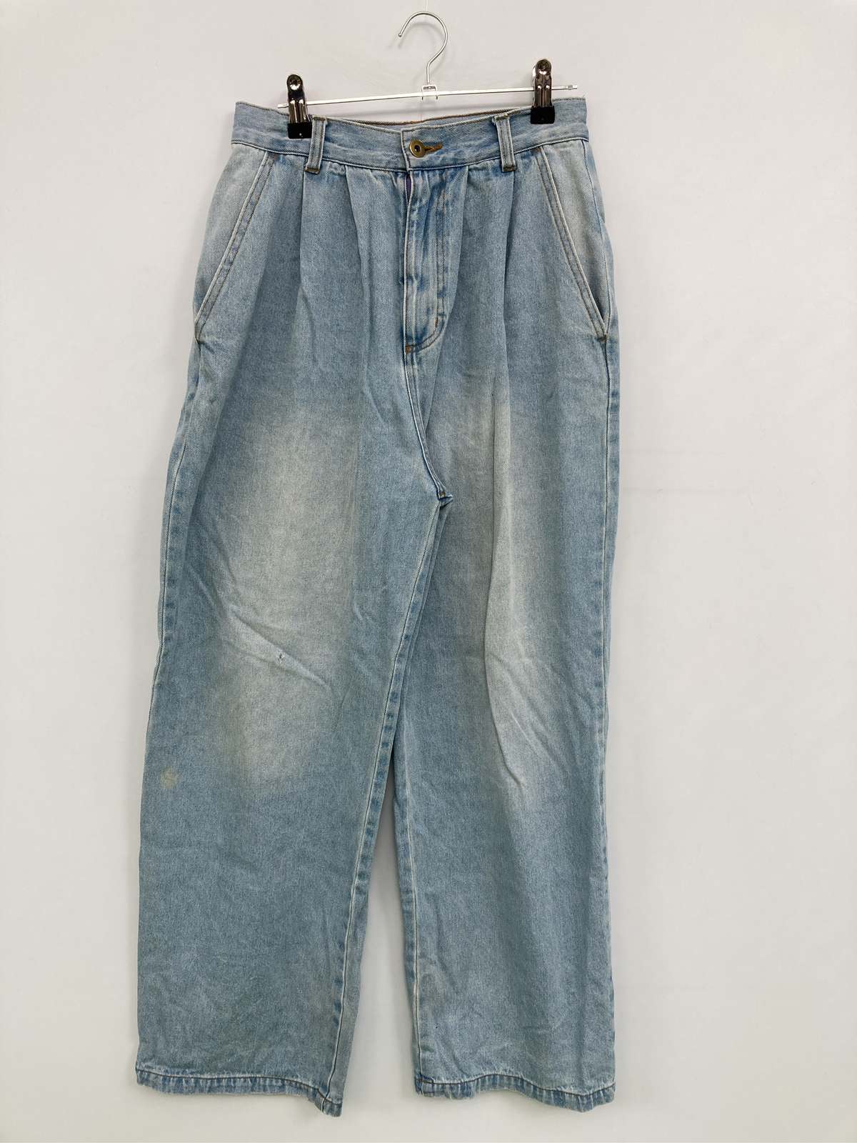 【中古】　kutir クティール デニムパンツ S ブルー フルレングス 無地 ワイド・ル...