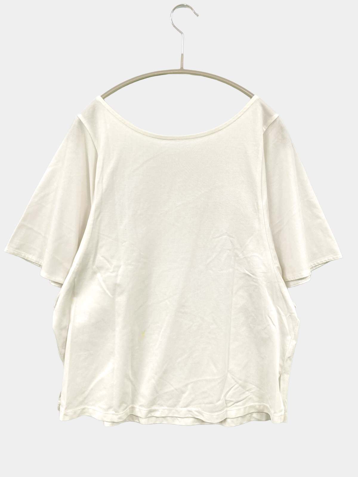 【中古】GLOBAL WORK グローバルワーク Tシャツ/カットソー M ホワイト 無地 ミドル丈 半袖 Vネック レディース digdig-10072597 digdig 楽天市場店 サンプル画像2