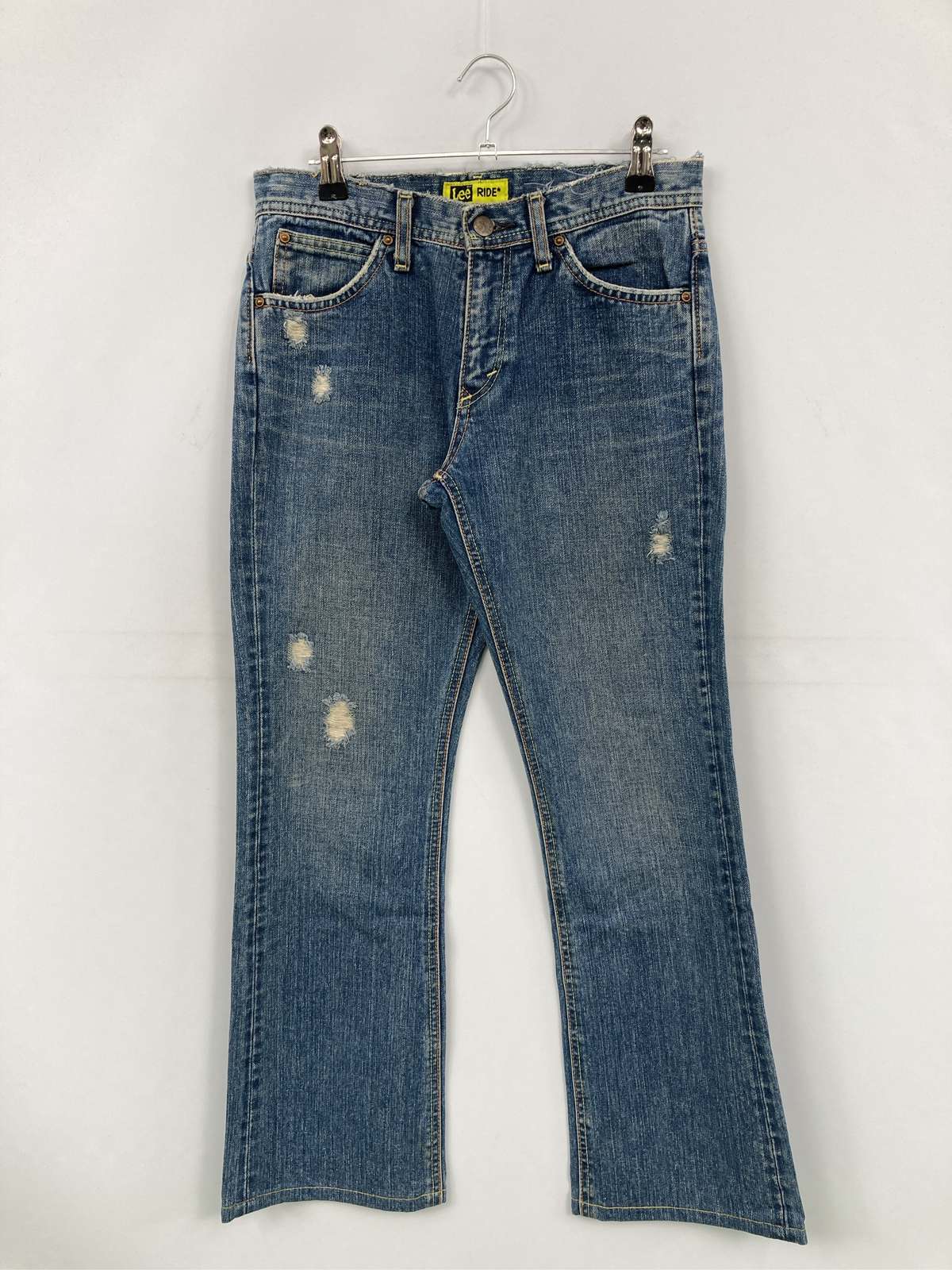【中古】Lee リー デニムパンツ 29 ブルー フルレングス 無地 ブランドロゴ スタン...