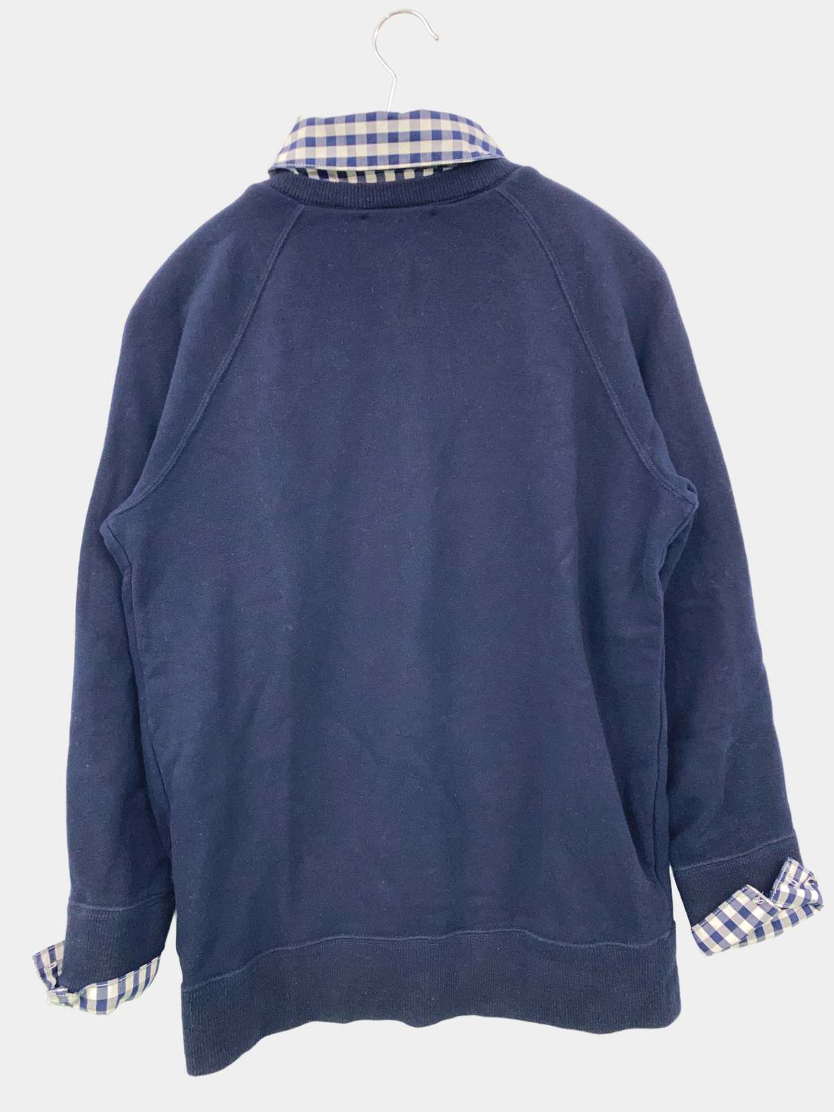 【中古】Mila Owen ミラオーウェン スウェット F ネイビー コットン 無地 チェック柄 長袖 レディース ブランド古着 digdig-10082843 digdig 楽天市場店 サンプル画像2