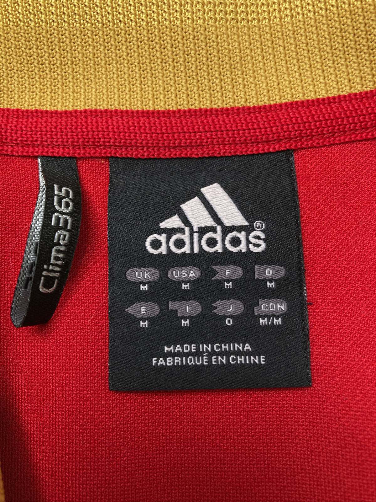 【中古】adidas アディダス ジャージ/トラックジャケット M レッド メンズ
