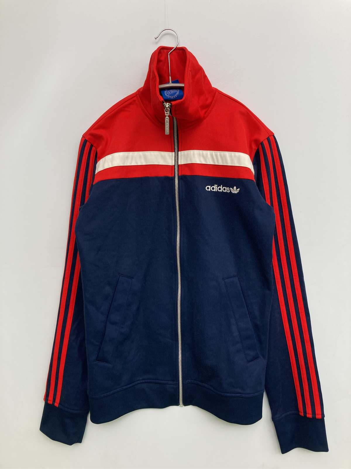 【中古】adidas アディダス ジャージ/トラックジャケット 095 ネイビー メンズ レディース