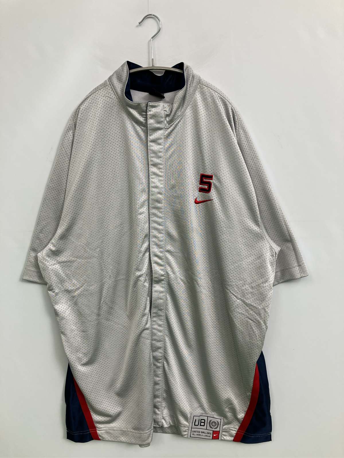 【中古】NIKE ナイキ ジャージ/トラックジャケット XXL シルバー メンズ