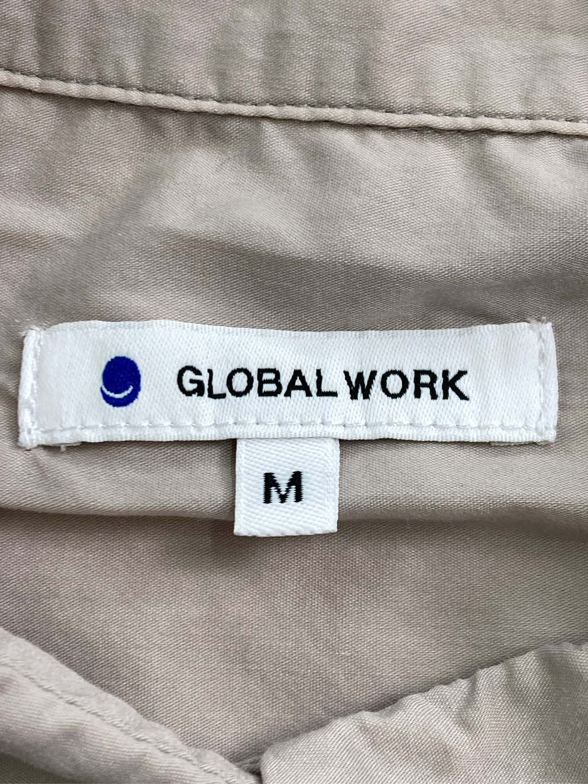 【中古】GLOBAL WORK グローバルワーク シャツ/ブラウス M ベージュ コットン ナイロン 無地 ショート丈 袖なし レギュラーカラー レディース digdig-10077540 digdig 楽天市場店 サンプル画像3