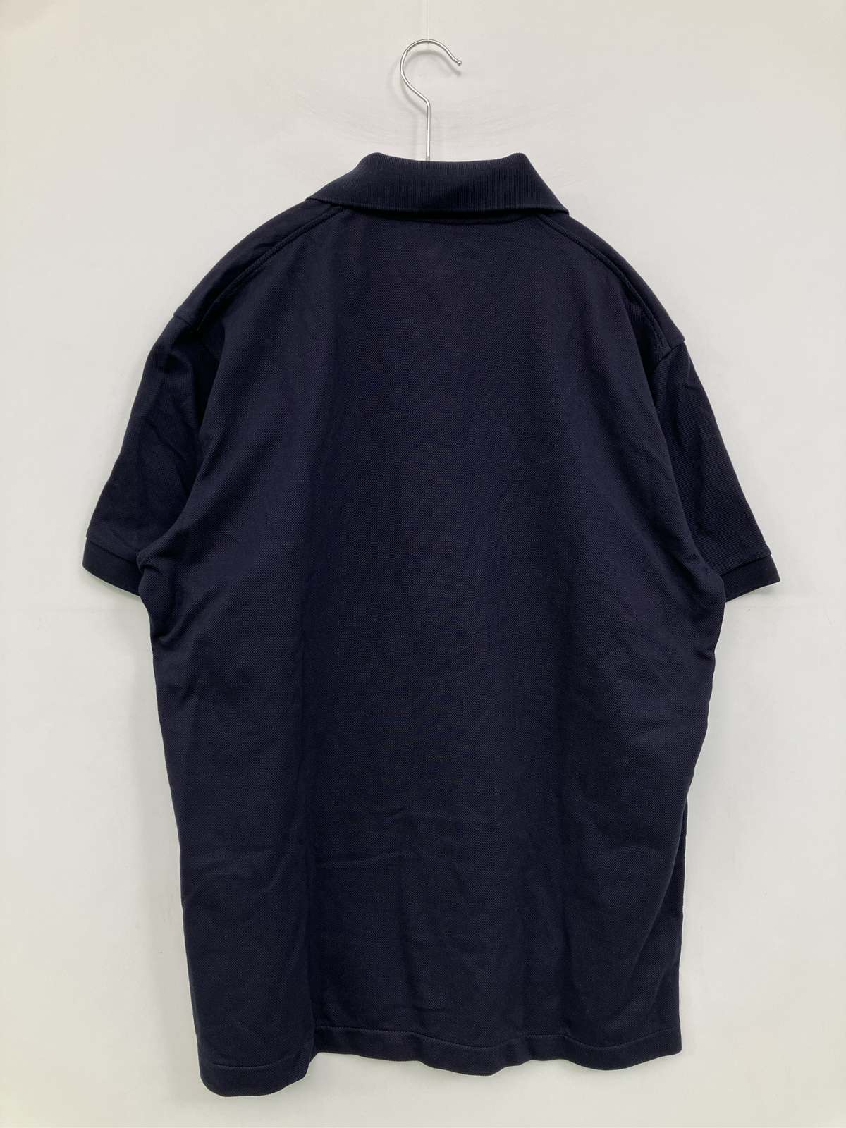 【中古】UNIQLO ユニクロ ポロシャツ M ネイビー 無地 半袖 メンズ