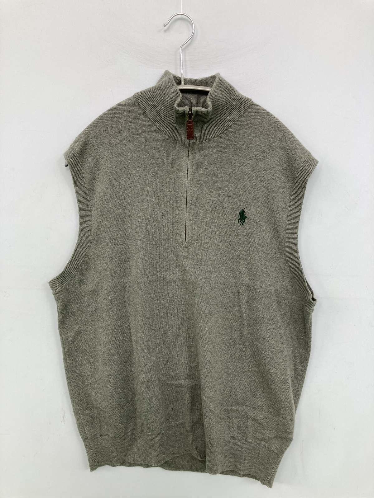 【中古】Polo Ralph Lauren ポロラルフローレン ベスト S グレー メンズ