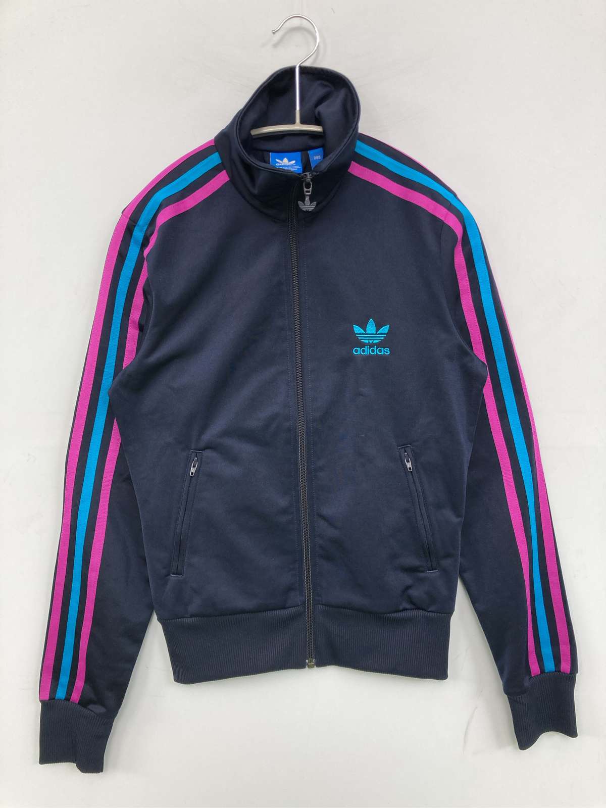 【中古】adidas アディダス ジャージ/トラックジャケット 163cm ブラック メンズ レディース