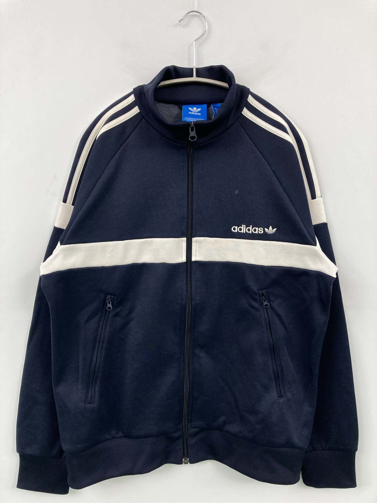 【中古】adidas アディダス ジャージ/トラックジャケット L ネイビー メンズ