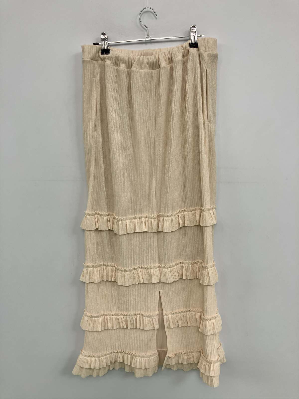 【中古】LEPSIM レプシィム ロングスカート F ベージュ レディース