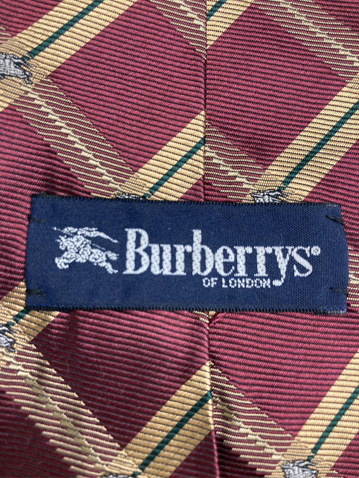 中古 Burberrys バーバリーズ ネクタイ レッド チェック柄 ブランドロゴ メンズ ブランド古着 digdig-10004313 digdig 楽天市場店 サンプル画像3