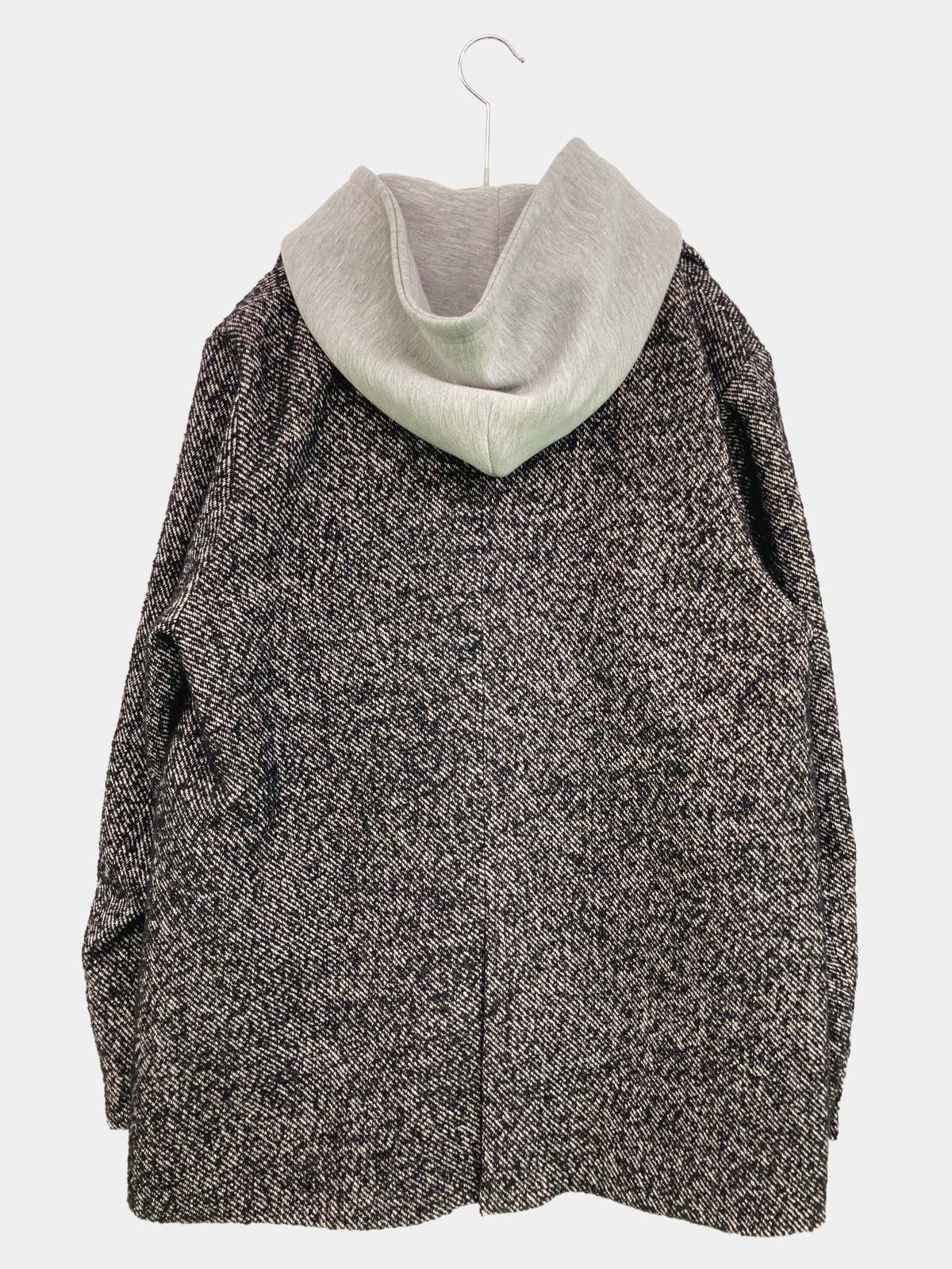 【中古】Mila Owen ミラオーウェン アウター 0 ブラック ウール・ニット 無地 ミドル丈 フードあり ジップアップ ボタン留め レディース ブランド古着 送料無料 digdig-10090519 digdig 楽天市場店 サンプル画像2