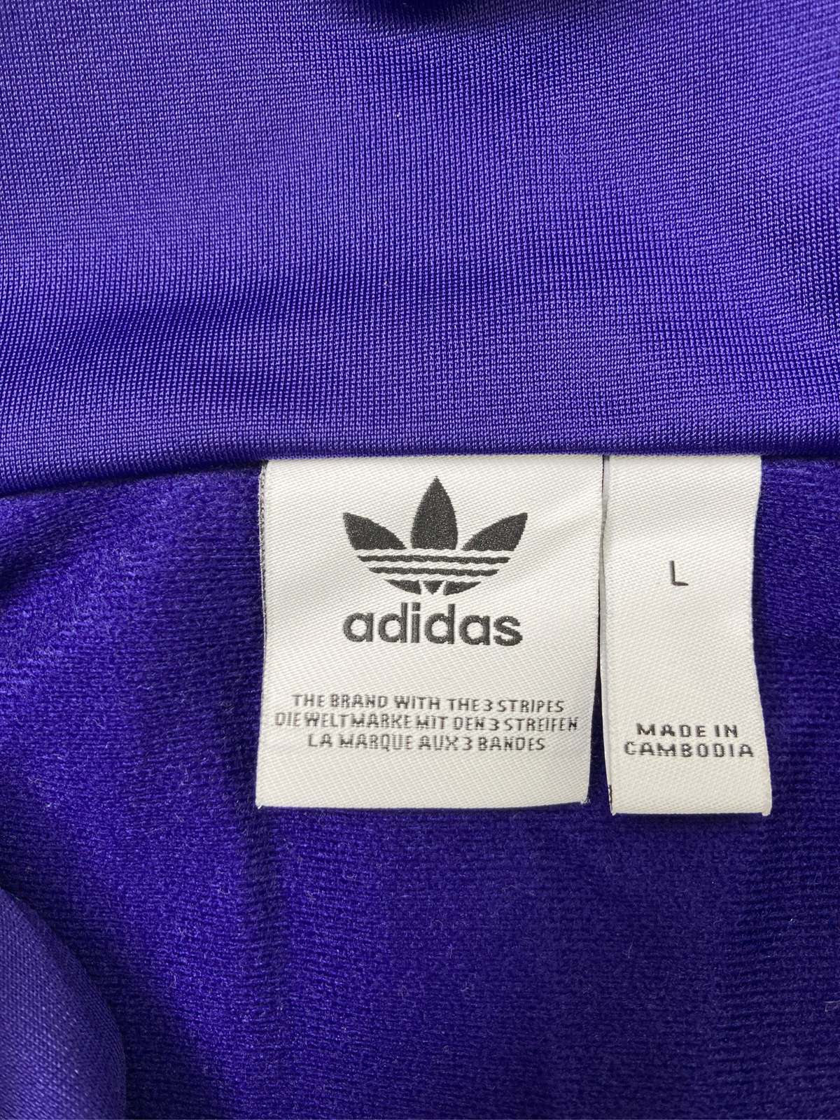 【中古】adidas アディダス ジャージ/トラックジャケット L ブルー レディース