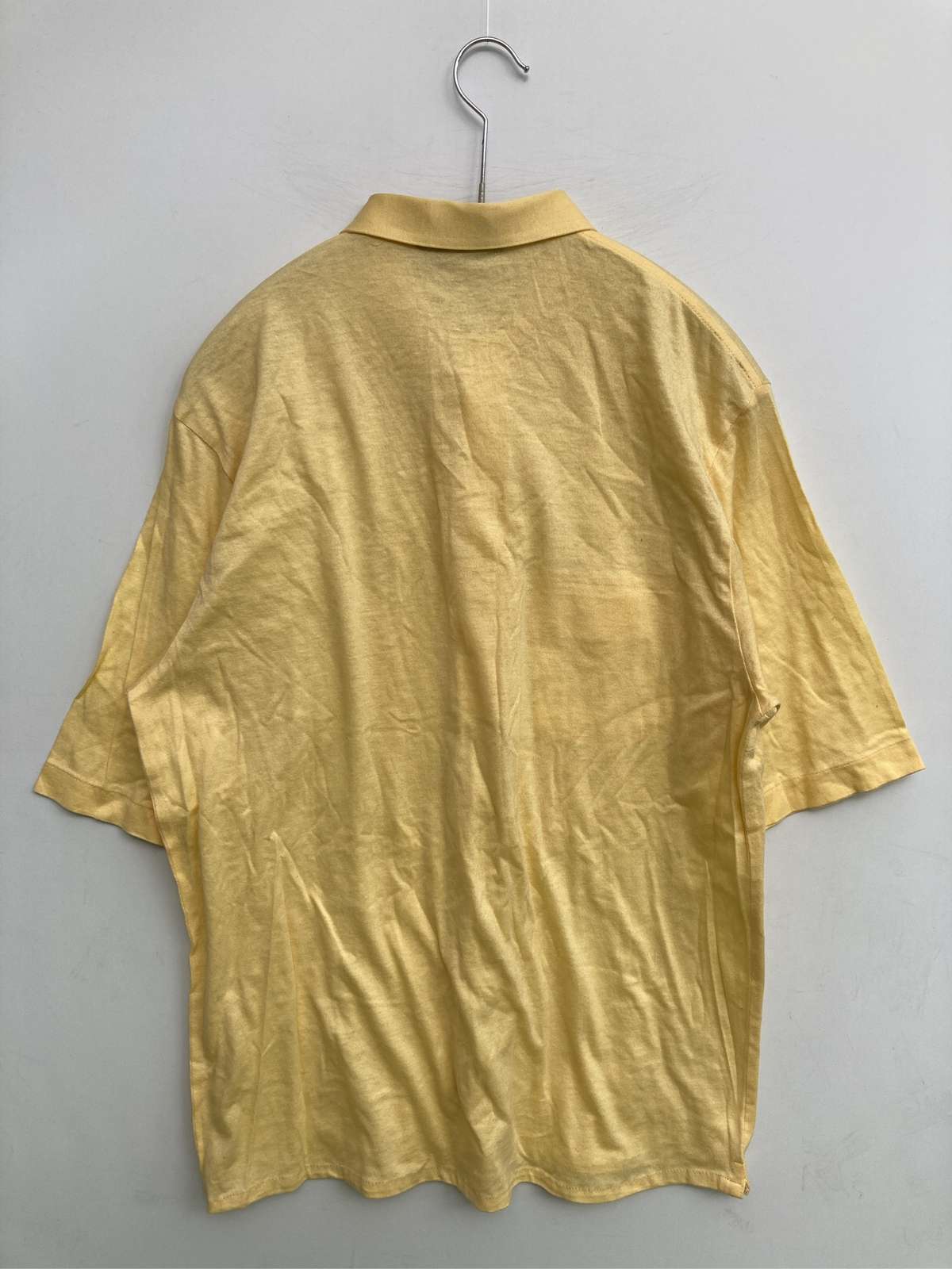【中古】LACOSTE ラコステ ポロシャツ M イエロー メンズ