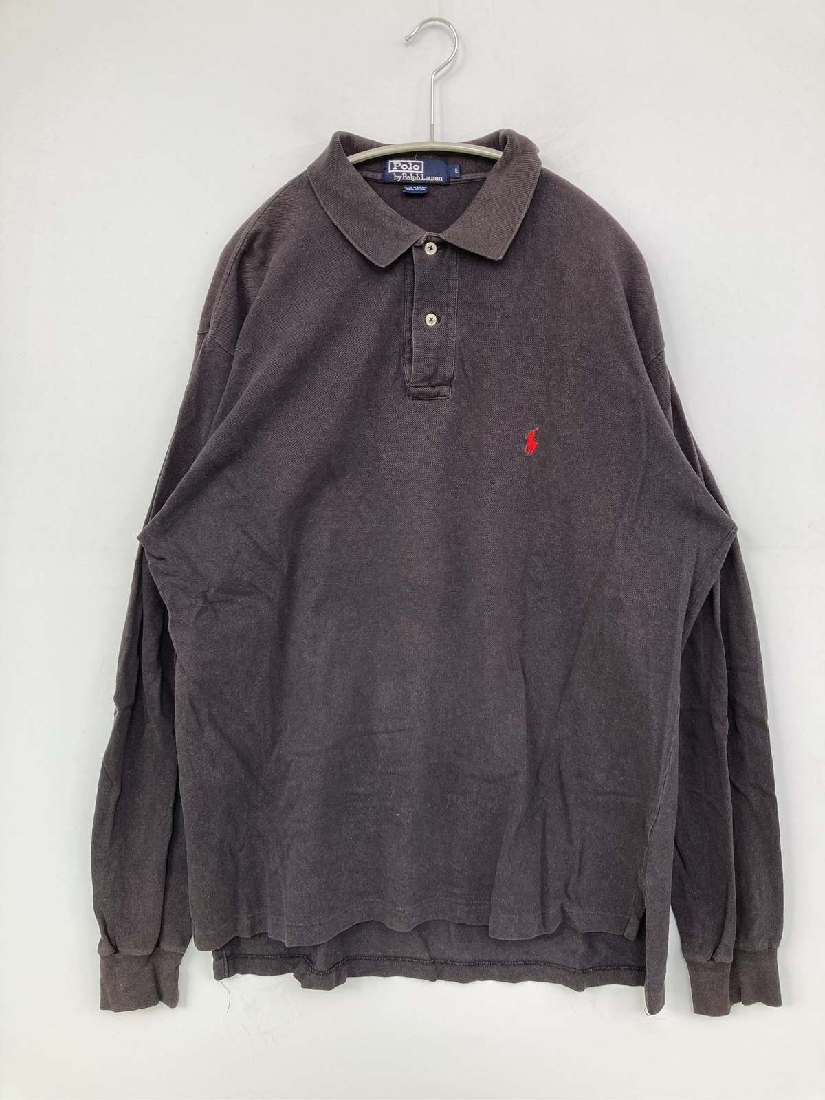 Polo衫 - 【中古】Polo by Ralph Lauren ポロバイラルフローレン ポロシャツ L ブラック メンズ