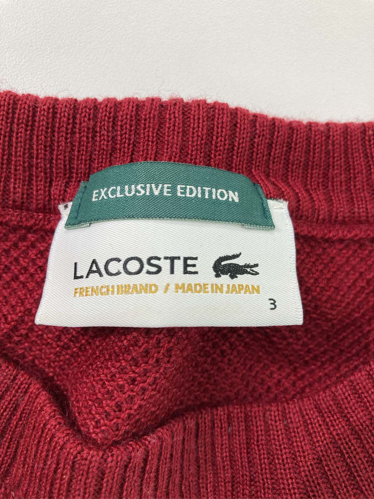 【中古】LACOSTE ラコステ ニット/セーター 3 レッド メンズ digdig-10041302 digdig 楽天市場店 サンプル画像3