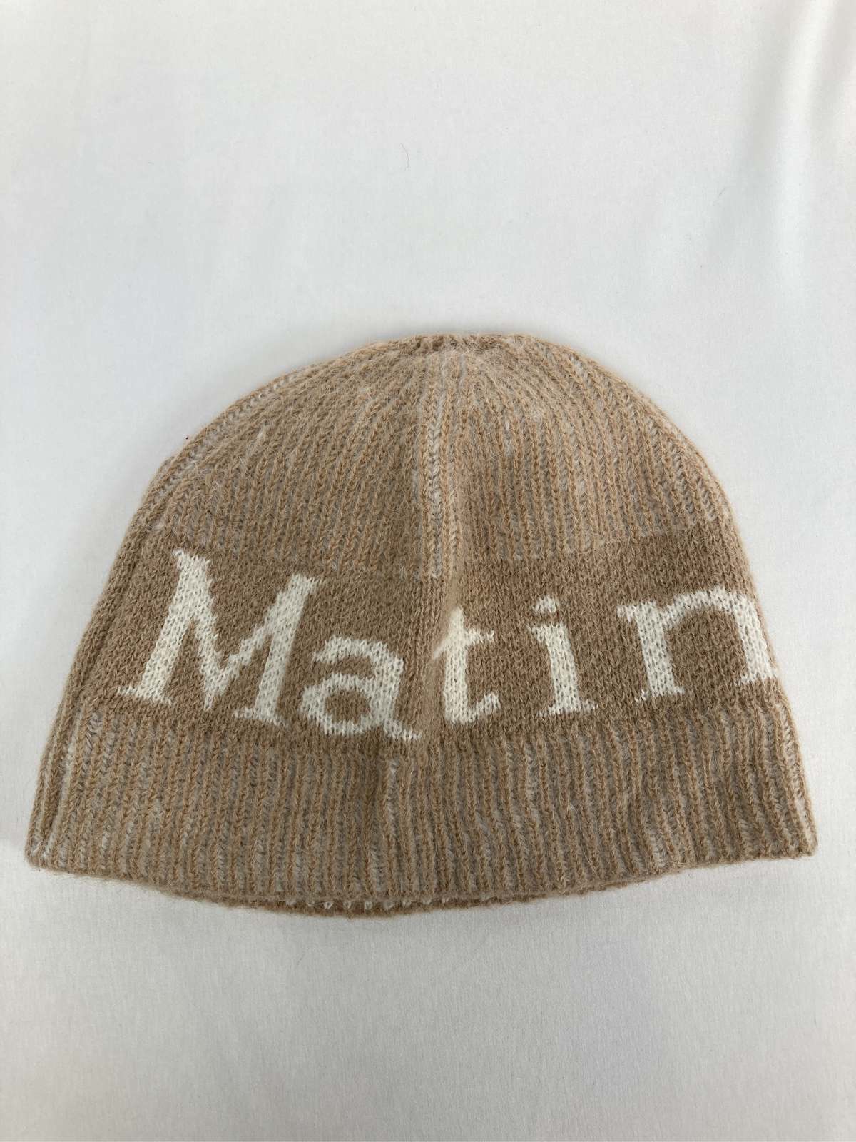 【中古】matin kim マーティンキム ニットキャップ/ビーニー ベージュ メンズ レディース
