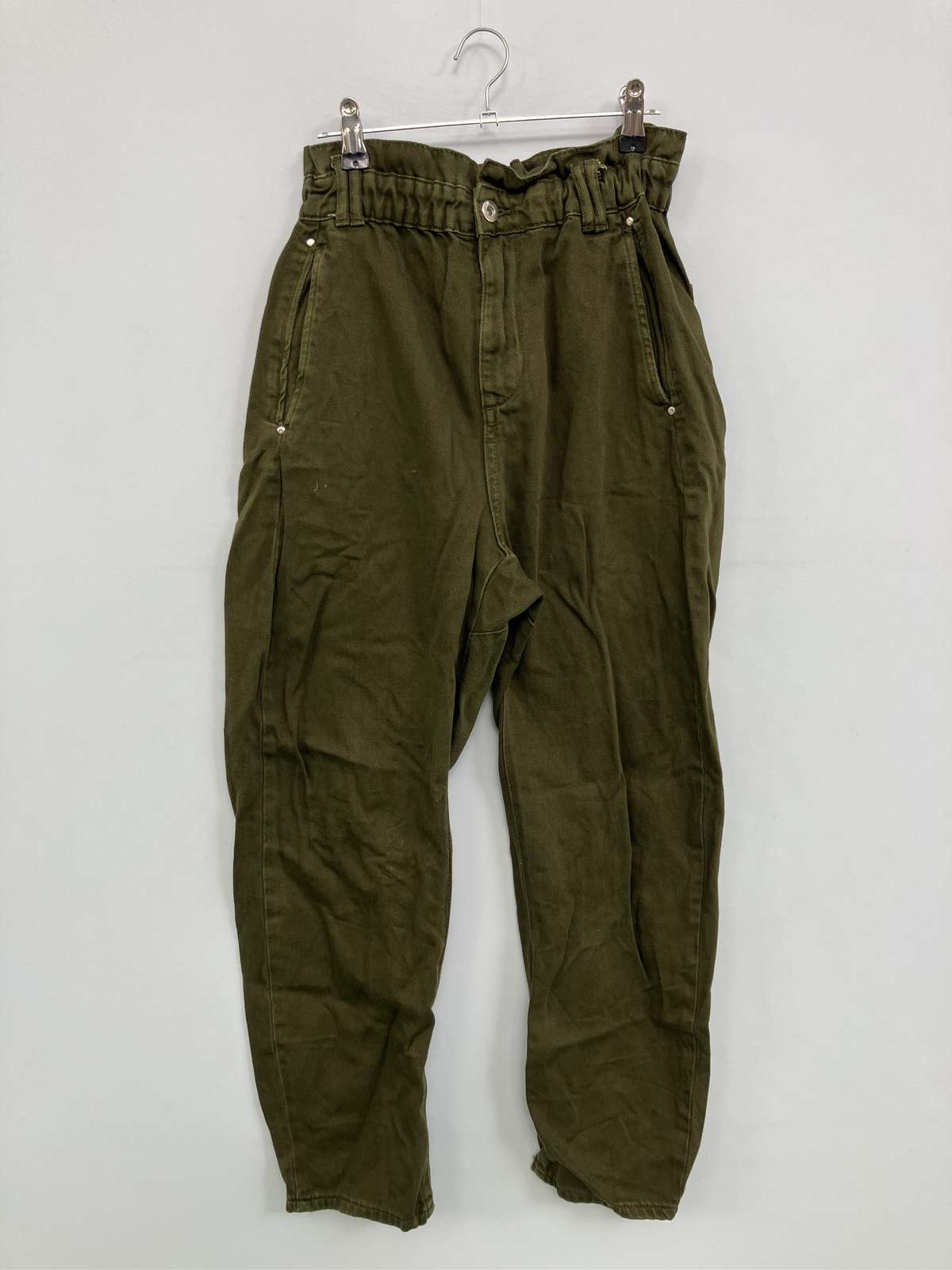 【中古】ZARA ザラ パンツ USA 4 カーキ レディース