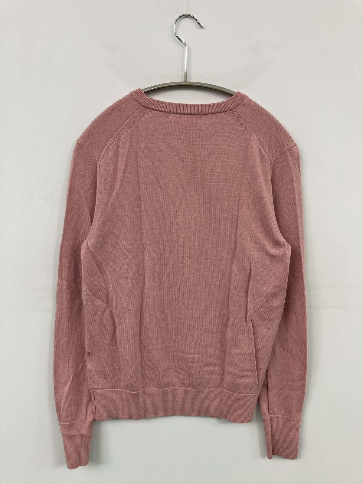 digdig 楽天市場店の【中古】UNIQLO ユニクロ ニット/セーター S ピンク ウール・ニット 無地 ミドル丈 長袖 クルーネック(丸首) レディース｜アングル2