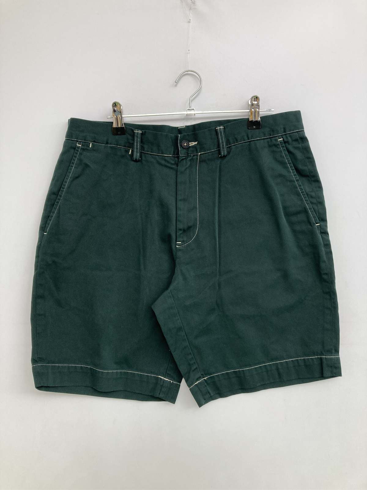 【中古】Polo by Ralph Lauren ポロバイラルフローレン チノパンツ 32 グリーン ハーフ・ひざ丈 コットン 無地 スタンダード レギュラー メンズ