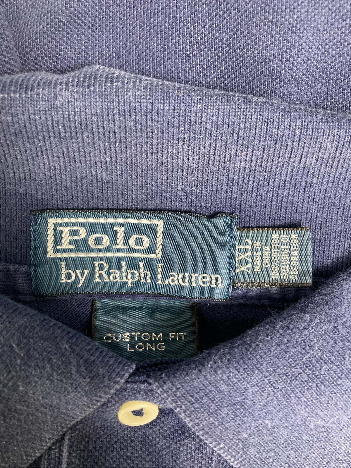 【中古】Polo by Ralph Lauren ポロバイラルフローレン ポロシャツ XXL ネイビー ...