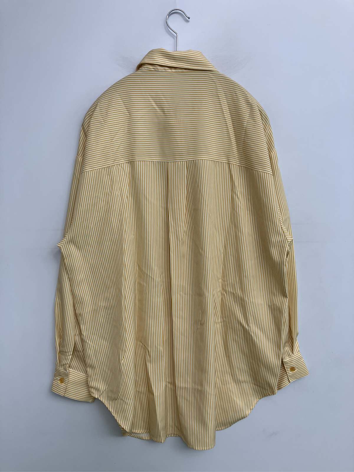 【中古】Rashik シャツ/ブラウス M イエロー ストライプ柄 ロング丈 長袖 レギュラーカラー レディース digdig-10013525 digdig 楽天市場店 サンプル画像2
