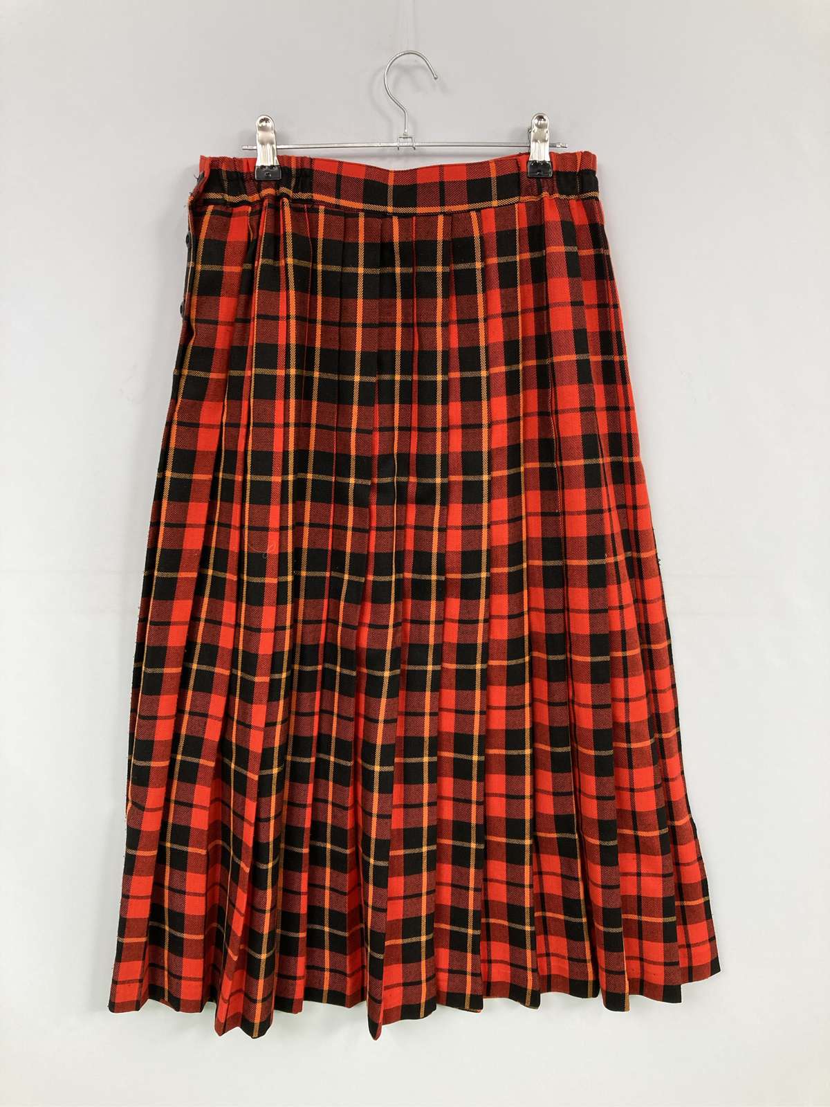 【中古】ILGWU ロングスカート 12 レッド レディース