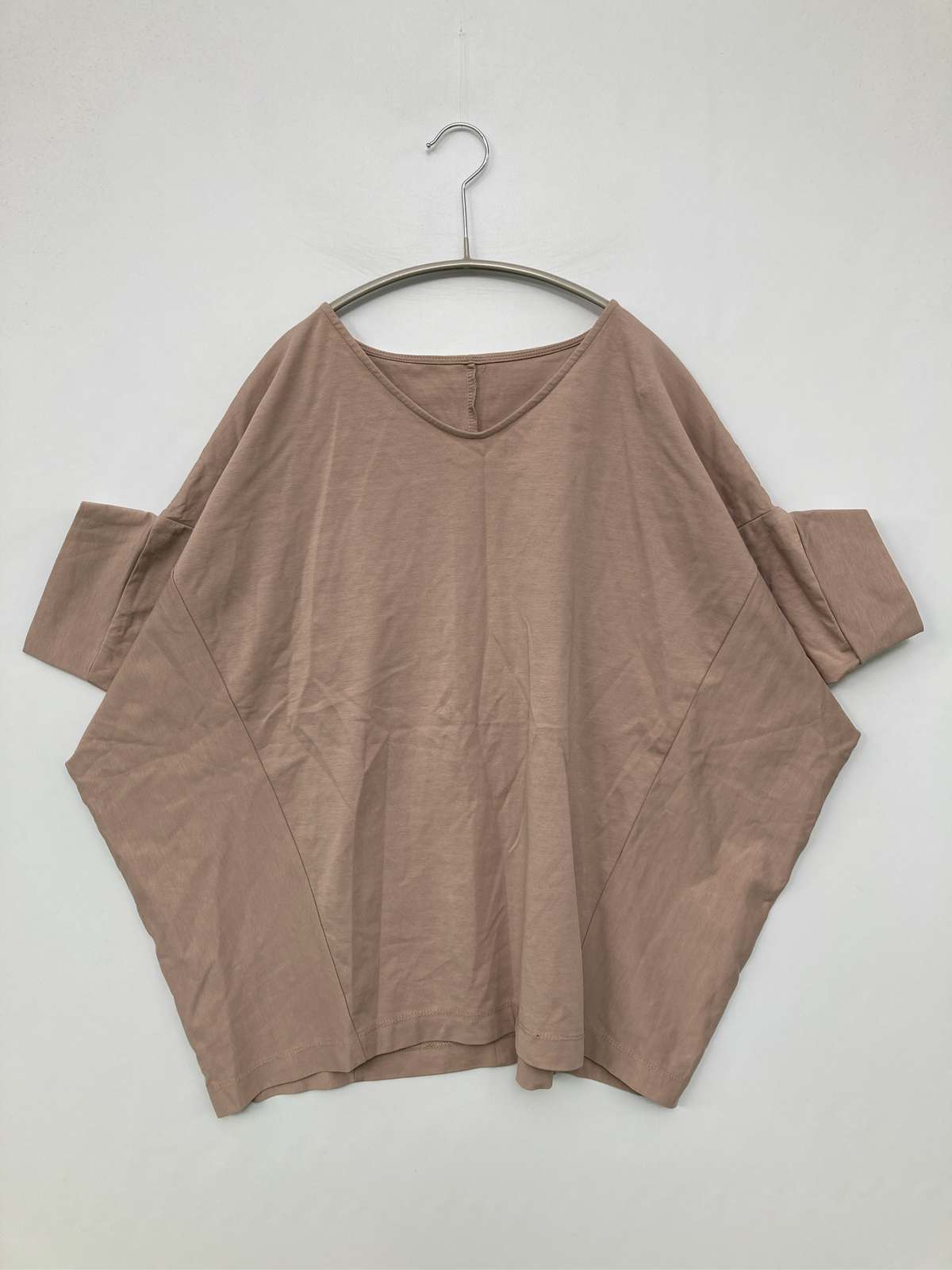 【中古】ROPE PICNIC ロペピクニック Tシャツ/カットソー 40 ベージュ 無地 半袖 ミドル丈 クルーネック(丸首) レディース digdig-10007815 digdig 楽天市場店 パッケージ画像