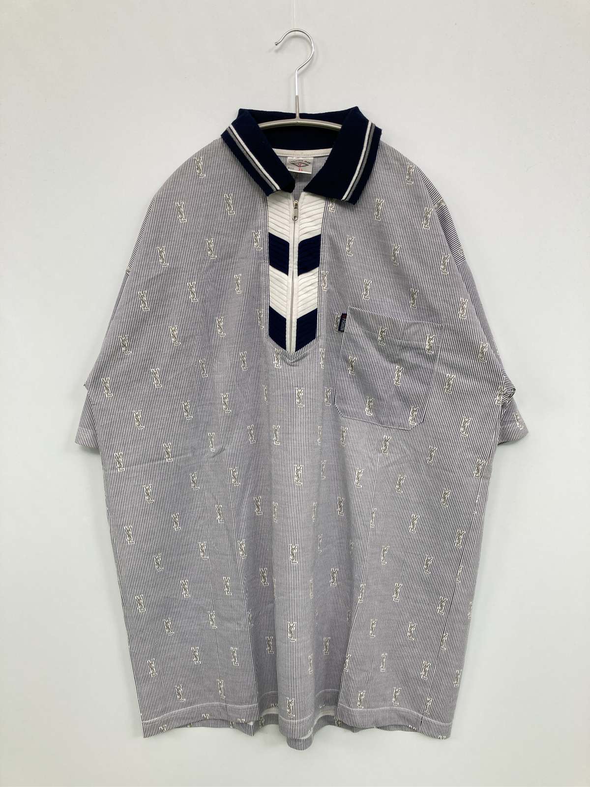 【中古】FASHION MAN ポロシャツ XL ネイビー メンズ