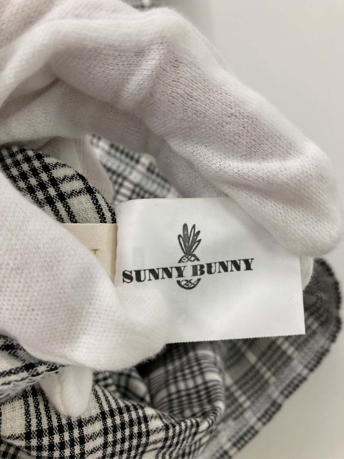 【中古】SUNNY BUNNY キャミソール チェック柄 レース カップなし レディース