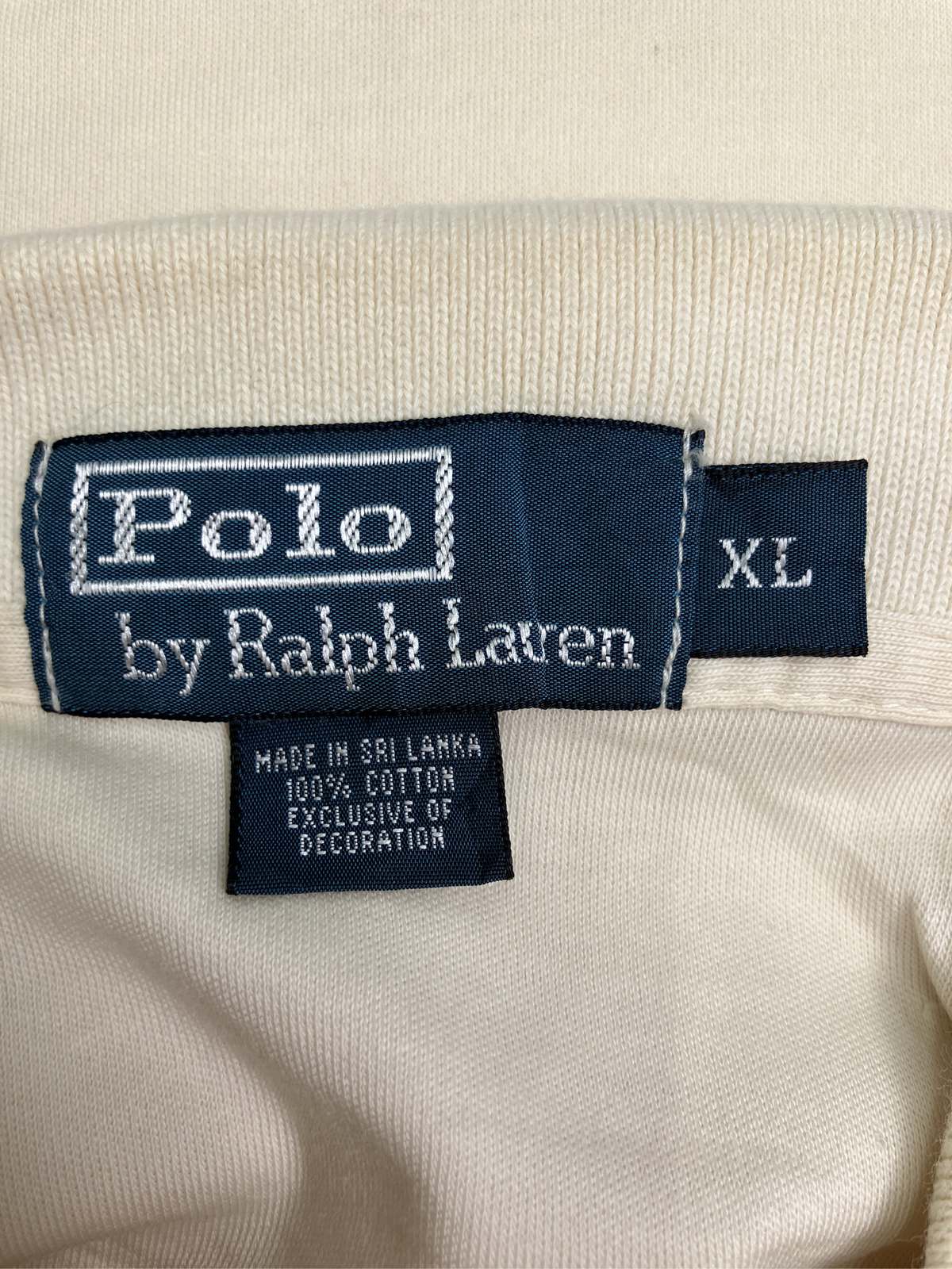 【中古】Polo by Ralph Lauren ポロバイラルフローレン ポロシャツ XL ベージュ 無...