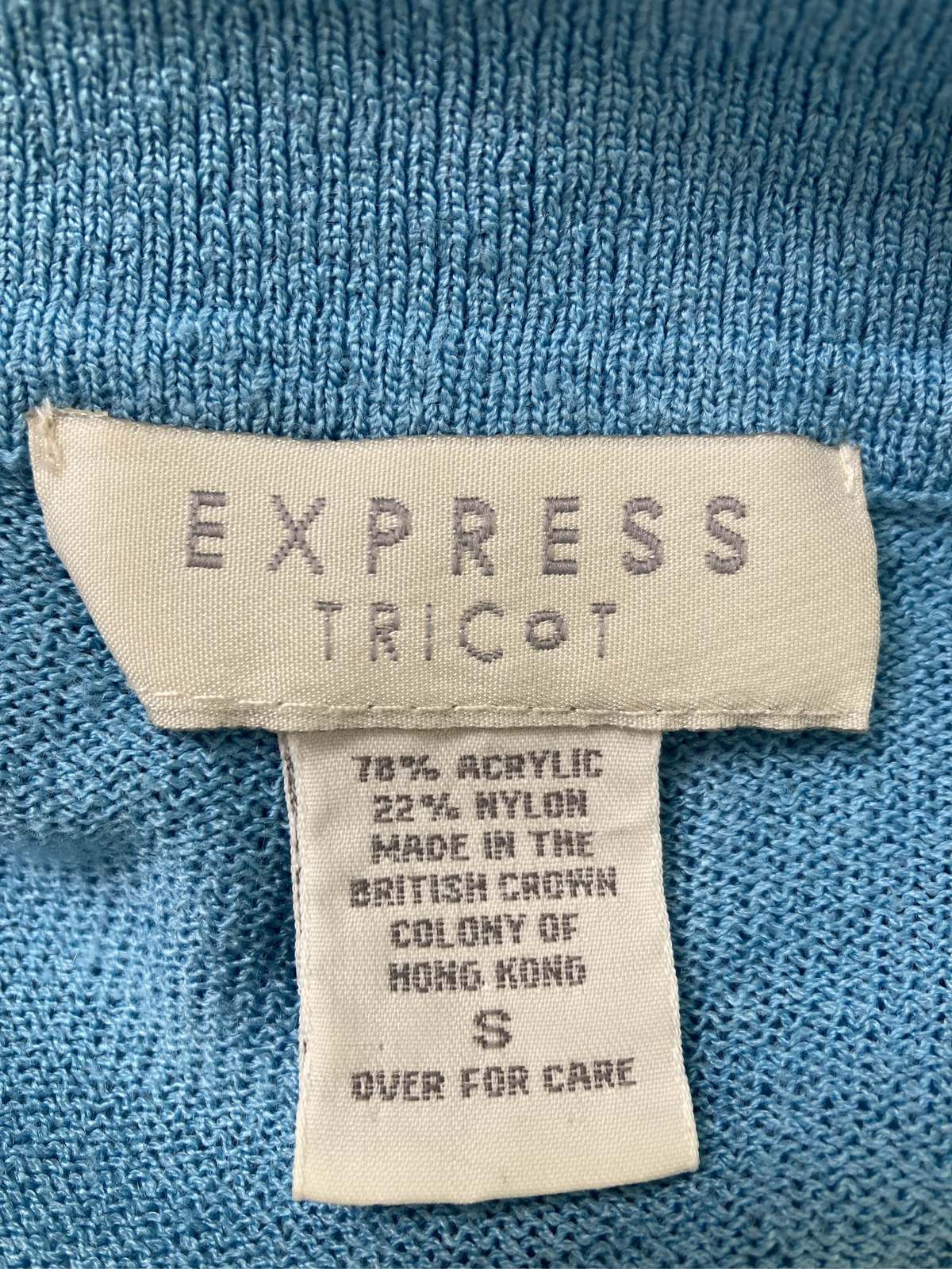 digdig 楽天市場店の【中古】EXPRESS エクスプレス ポロシャツ S スカイブルー 無地 半袖 レディース｜アングル3