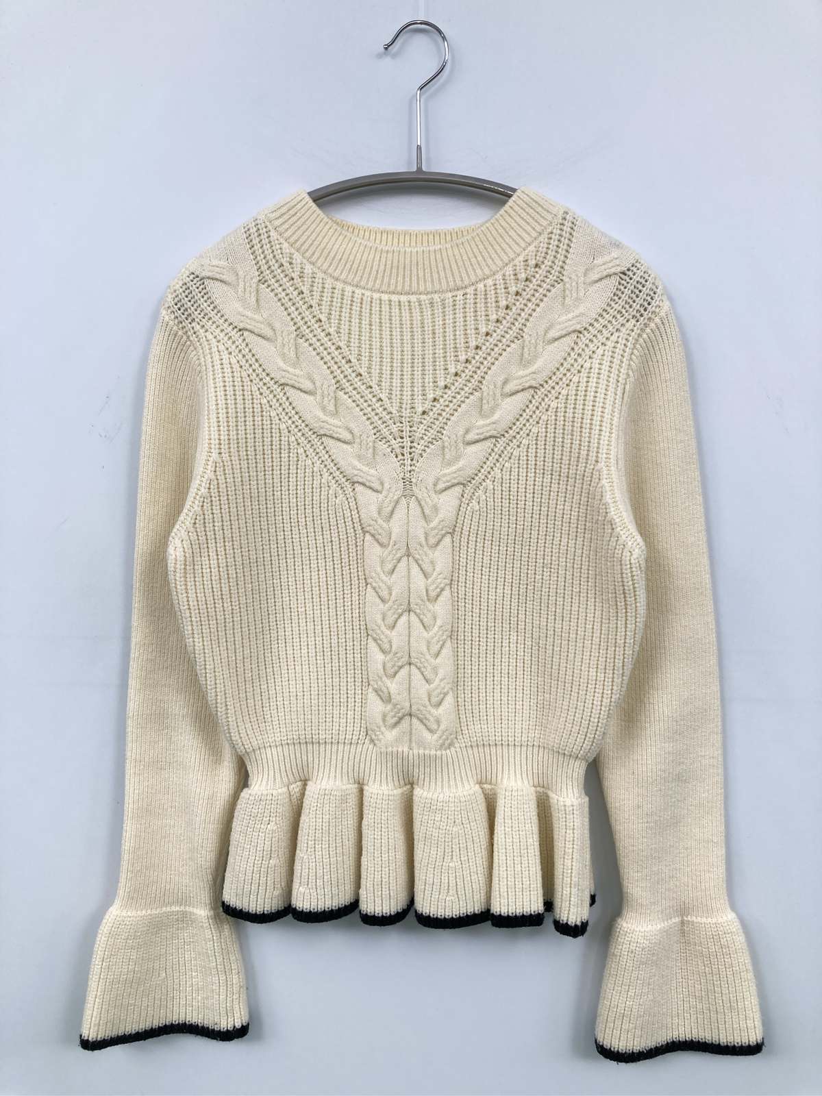 【中古】MOUSSY マウジー ニット/セーター F アイボリー レディース