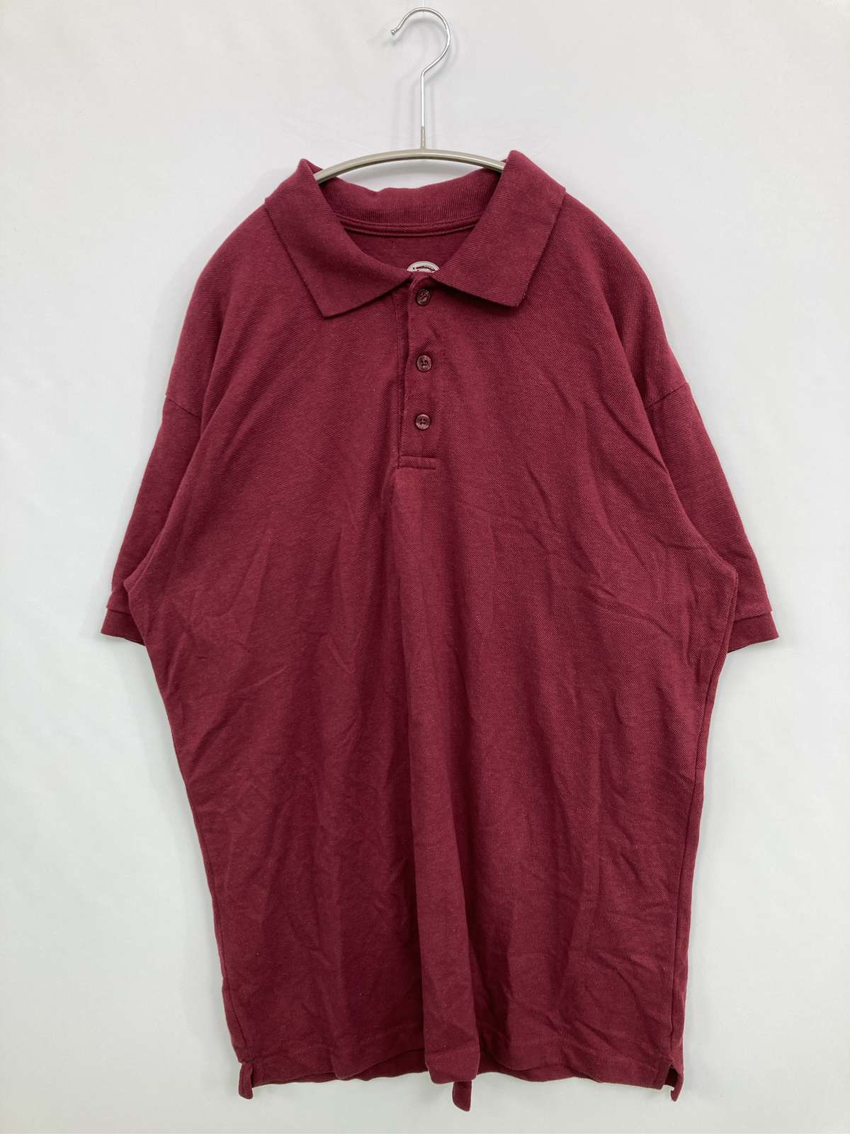 【中古】Dickies ディッキーズ ポロシャツ L レッド メンズ