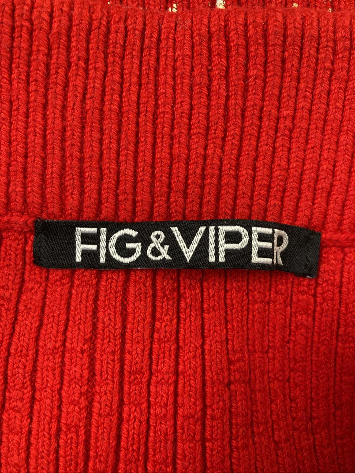【中古】FIG&VIPER フィグアンドヴァイパー スカート F レッド レディース