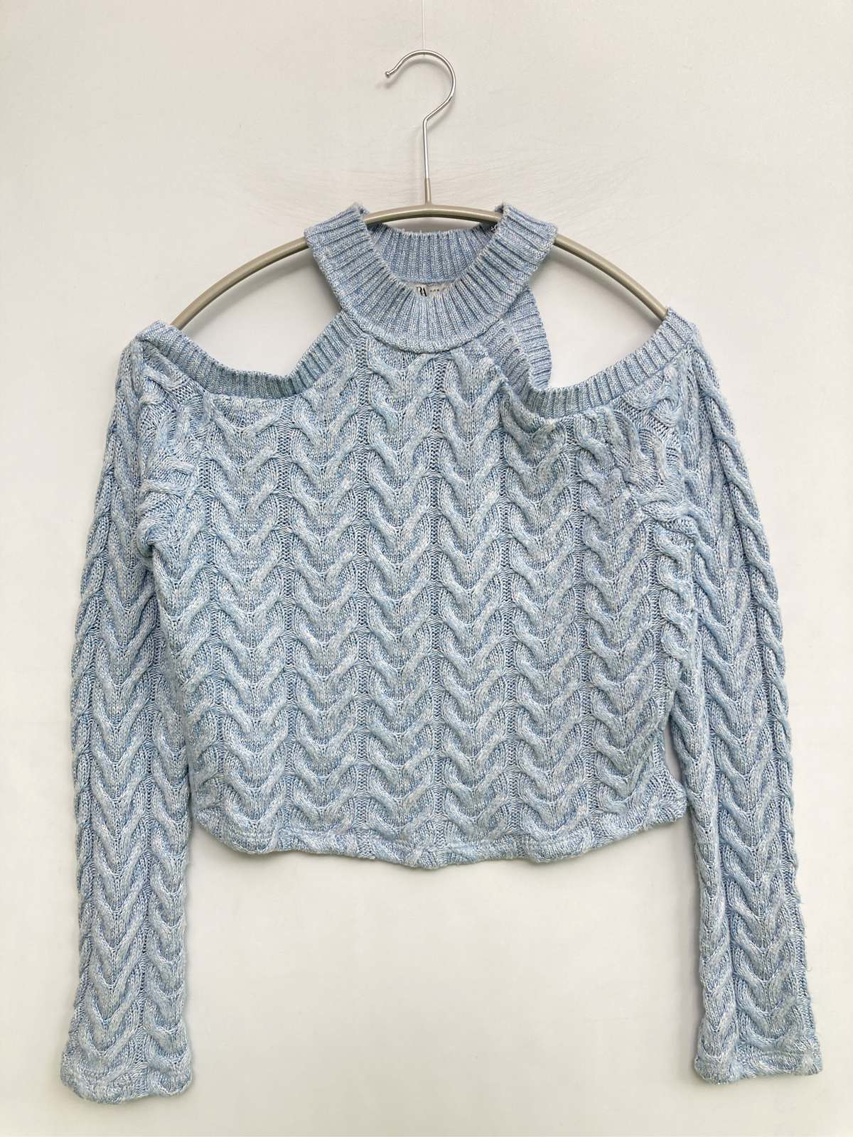 【中古】ZARA ザラ ニット/セーター M スカイブルー レディース
