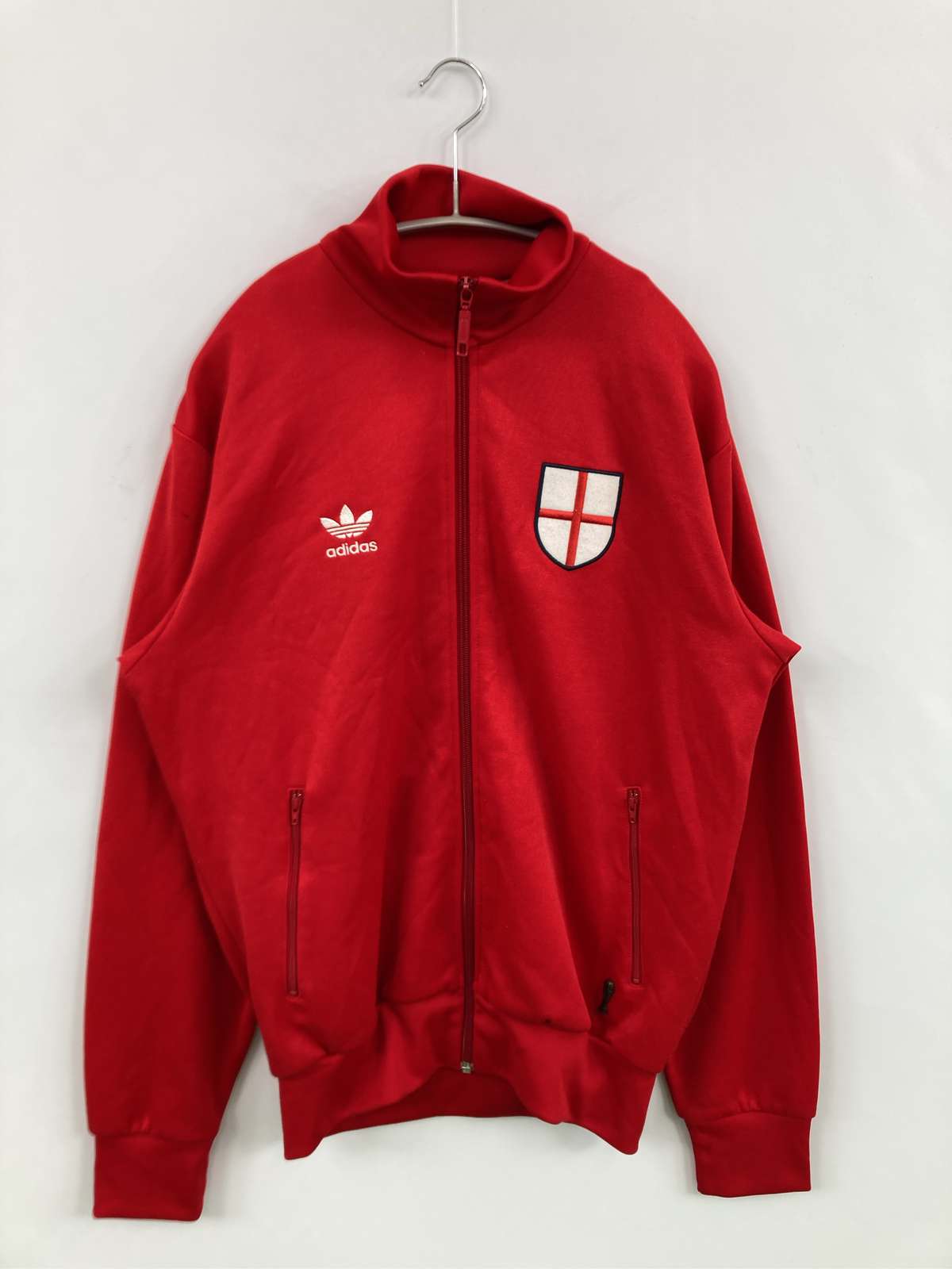 【中古】adidas アディダス ジャージ/トラックジャケット 100 レッド メンズ