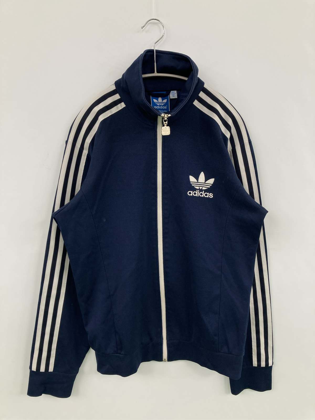 【中古】adidas アディダス ジャージ/トラックジャケット 95 ネイビー メンズ