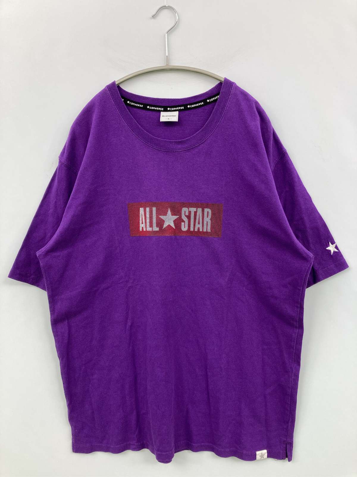 乐天商城 - 【中古】CONVERSE コンバース Tシャツ/カットソー 3L パープル メンズ レディース