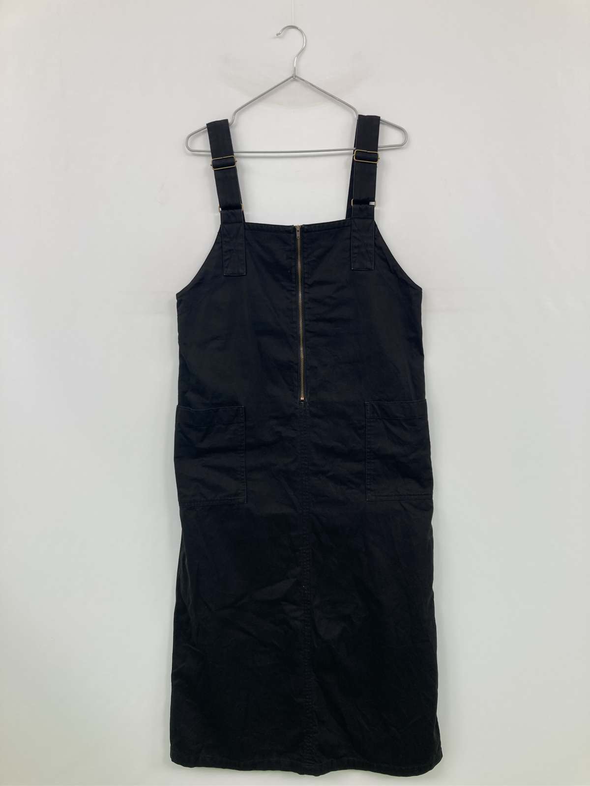 【中古】サロペット/オーバーオール ブラック ハーフ・ひざ丈 レディース