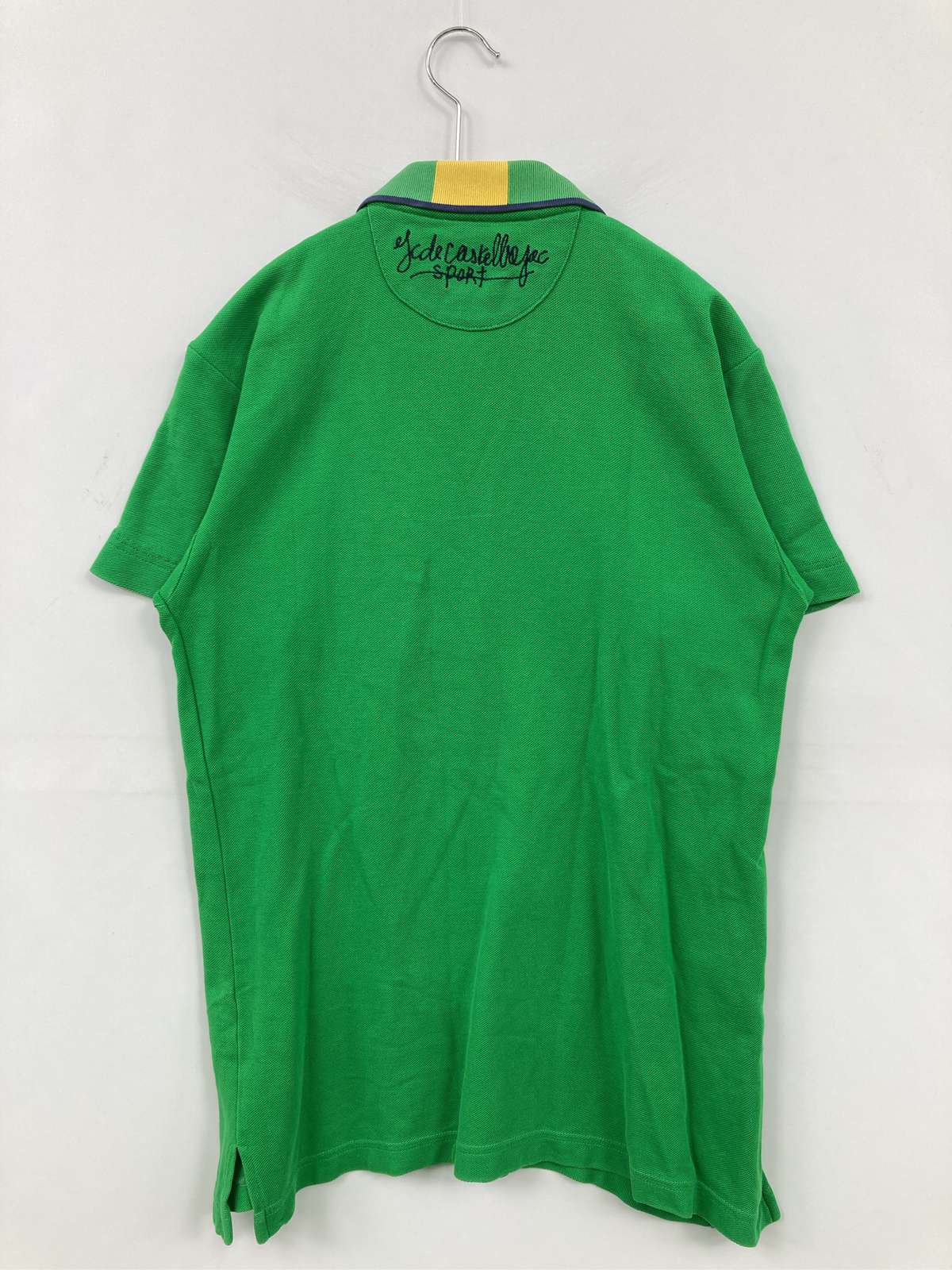 【中古】Castelbajac sport ポロシャツ 1 グリーン 無地 ワンポイント ブランドロ...