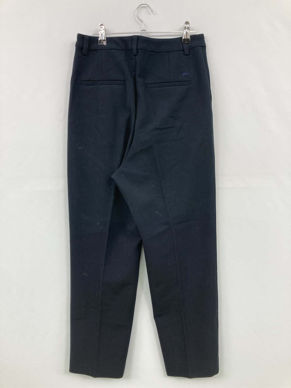 【中古】LACOSTE ラコステ スラックス 38 ネイビー レディース
