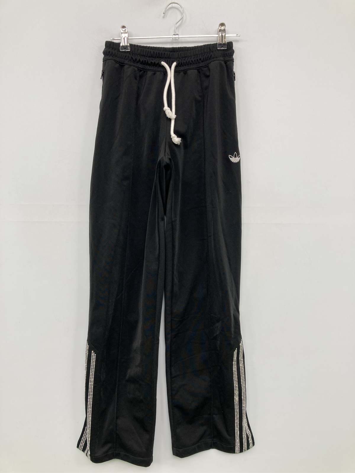 【中古】adidas アディダス ジャージ/トラックパンツ XS ブラック レディース