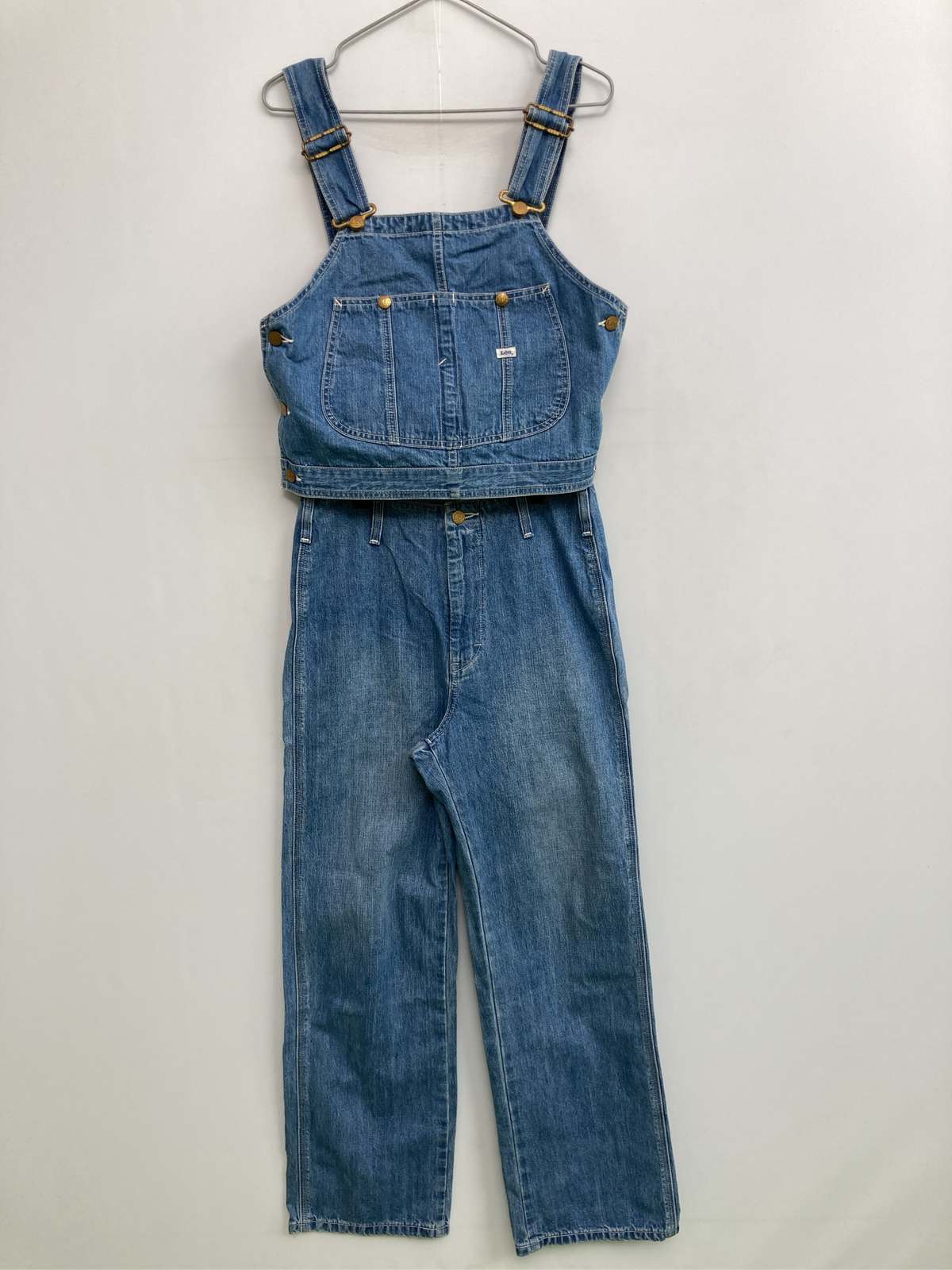 【中古】Lee リー サロペット/オーバーオール 26 ブルー フルレングス デニム コットン レディース