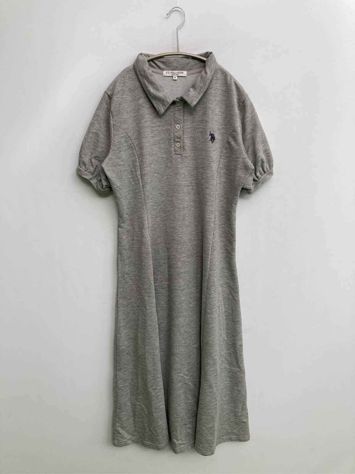 【中古】U.S. POLO ASSN. ユーエスポロアッスン ワンピース M グレー レディース