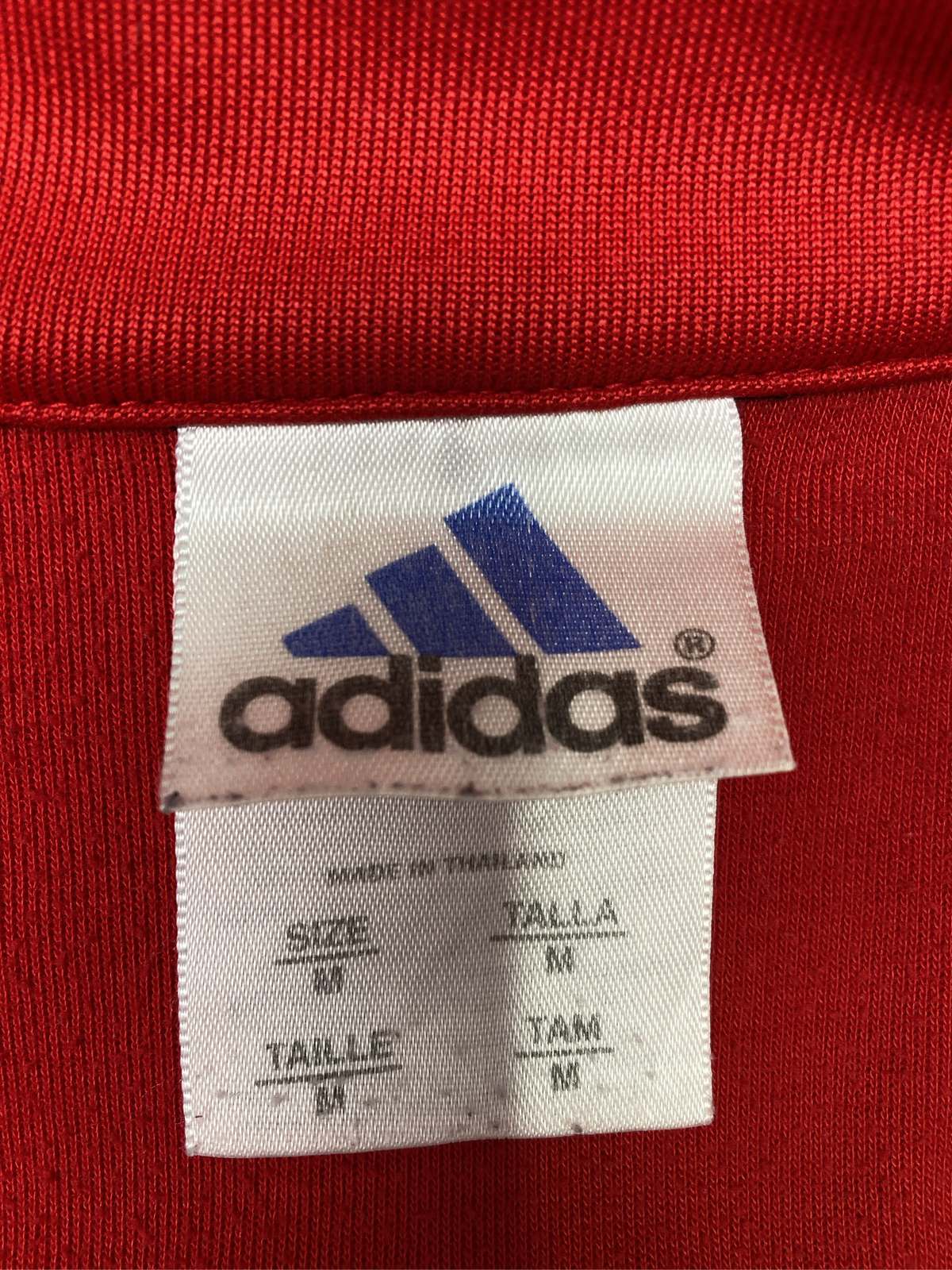 【中古】adidas アディダス ジャージ/トラックジャケット M レッド メンズ レディース