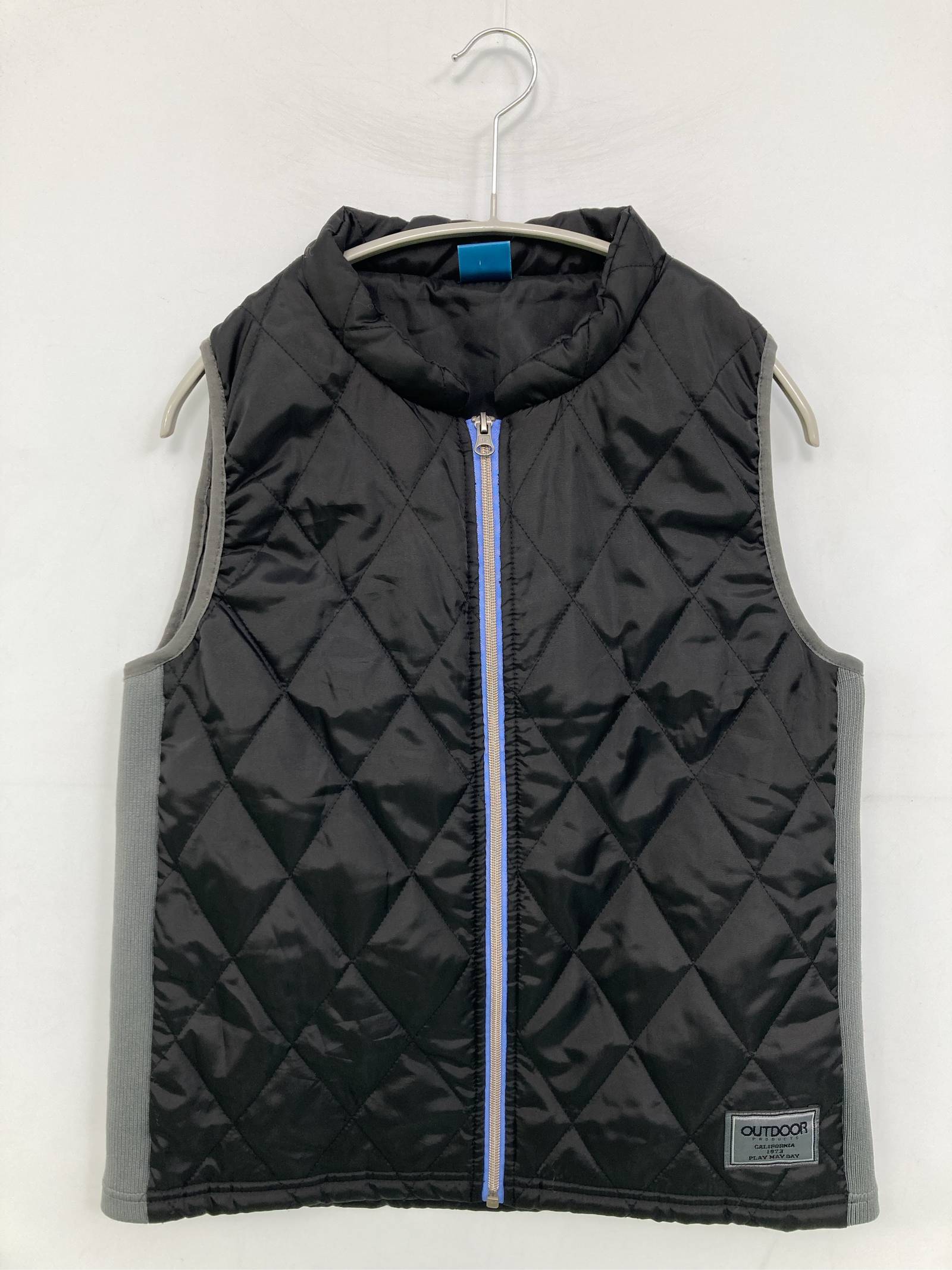 Rakuten - 【中古】OUTDOOR アウトドア ダウンベスト L ブラック キルティング フードなし レディース