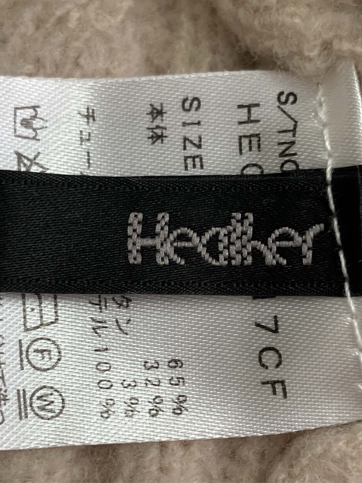 digdig 楽天市場店の【中古】Heather ヘザー ニット/セーター F ベージュ ナイロン ニット 長袖 ショート丈 クルーネック(丸首) ストライプ柄 レディース｜アングル3