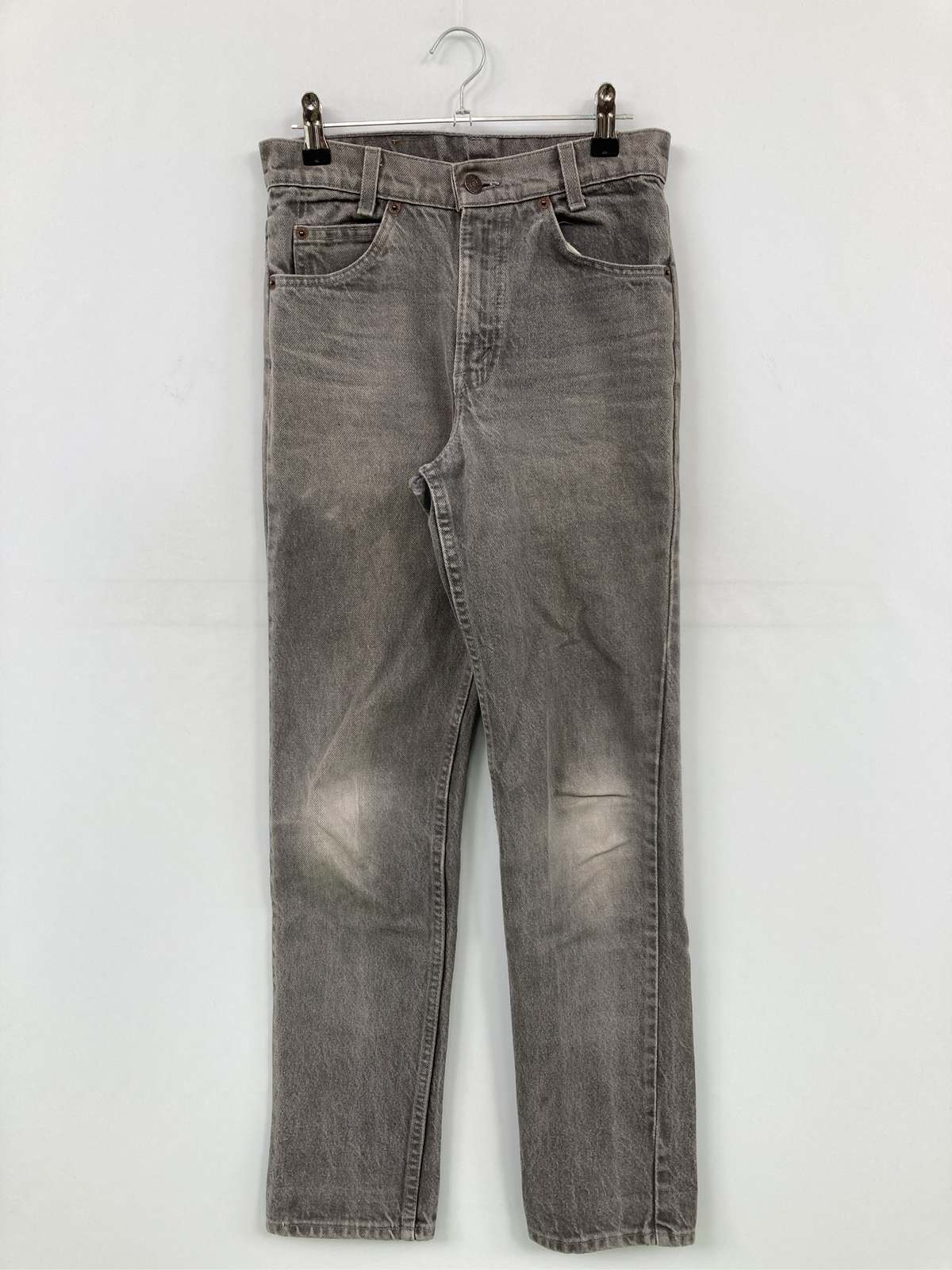 【中古】LEVI STRAUSS & CO. リーバイストラウスアンドカンパニー デニムパンツ W28 L30 ブラック 無地 フルレングス スキニー・タイト テーパード レギュラー ヴィンテージ レディース