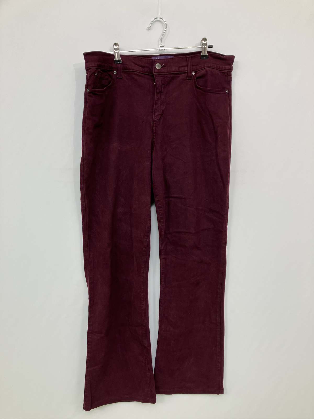【中古】Not Your Daughter's Jeans デニムパンツ USA 16 レッド フルレングス 無地 スタンダード ストレート レギュラー リジッド・ワンウォッシュ メンズ